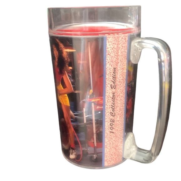 Vintage SNAP-ON Tools Thermo-Serv Plastic Mug Beer Coffee Lisa Mar Apr 1992 - Picture 9 of 12